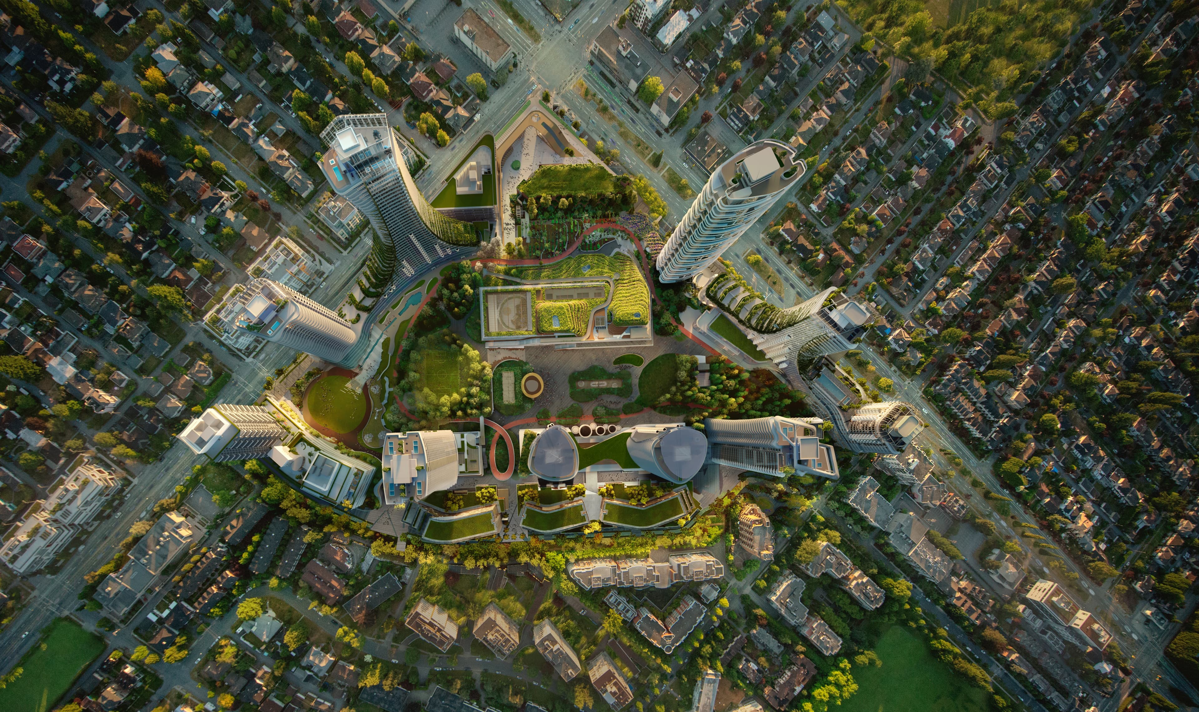 oakridge park aerial view