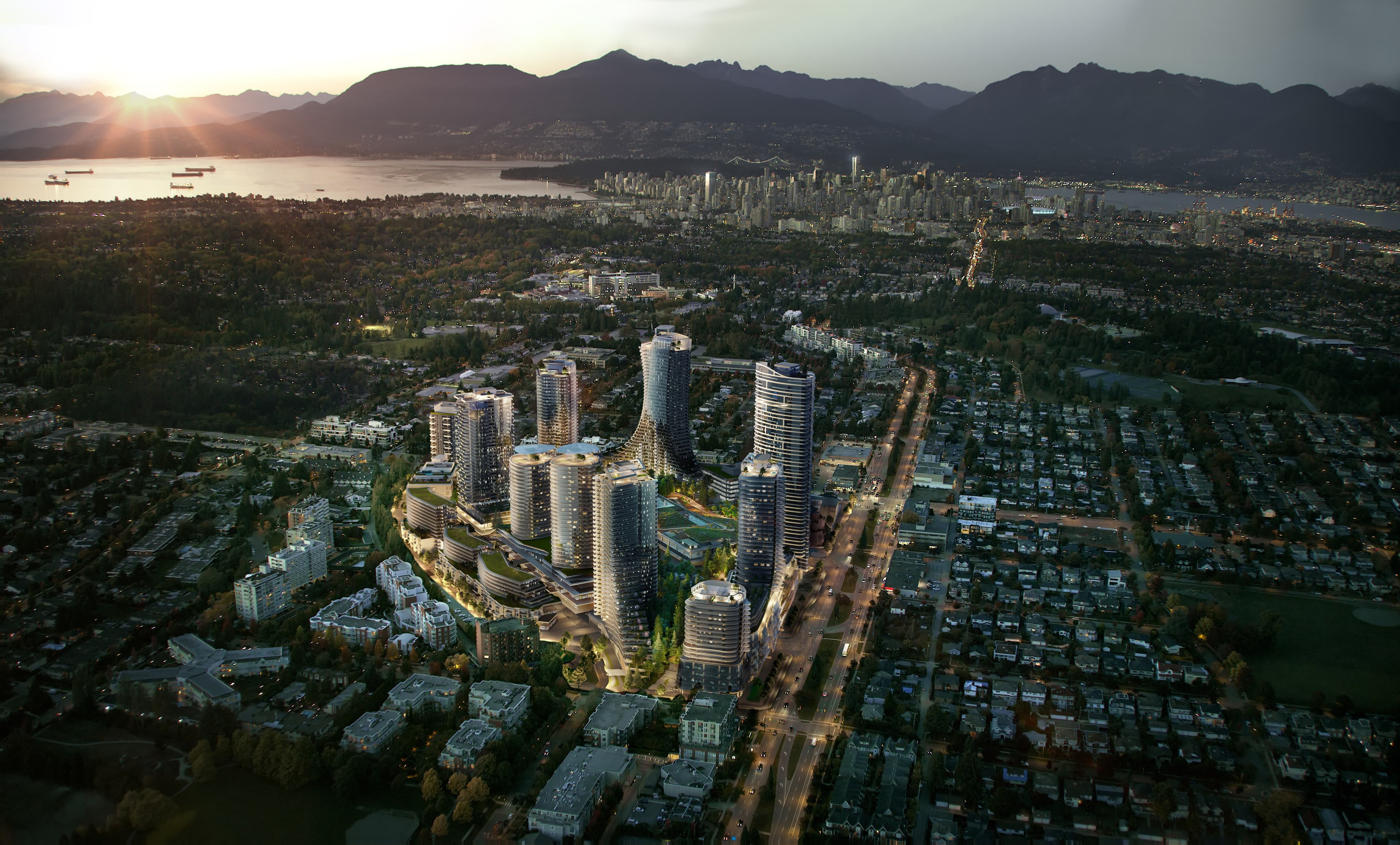 oakridge park aerial view north