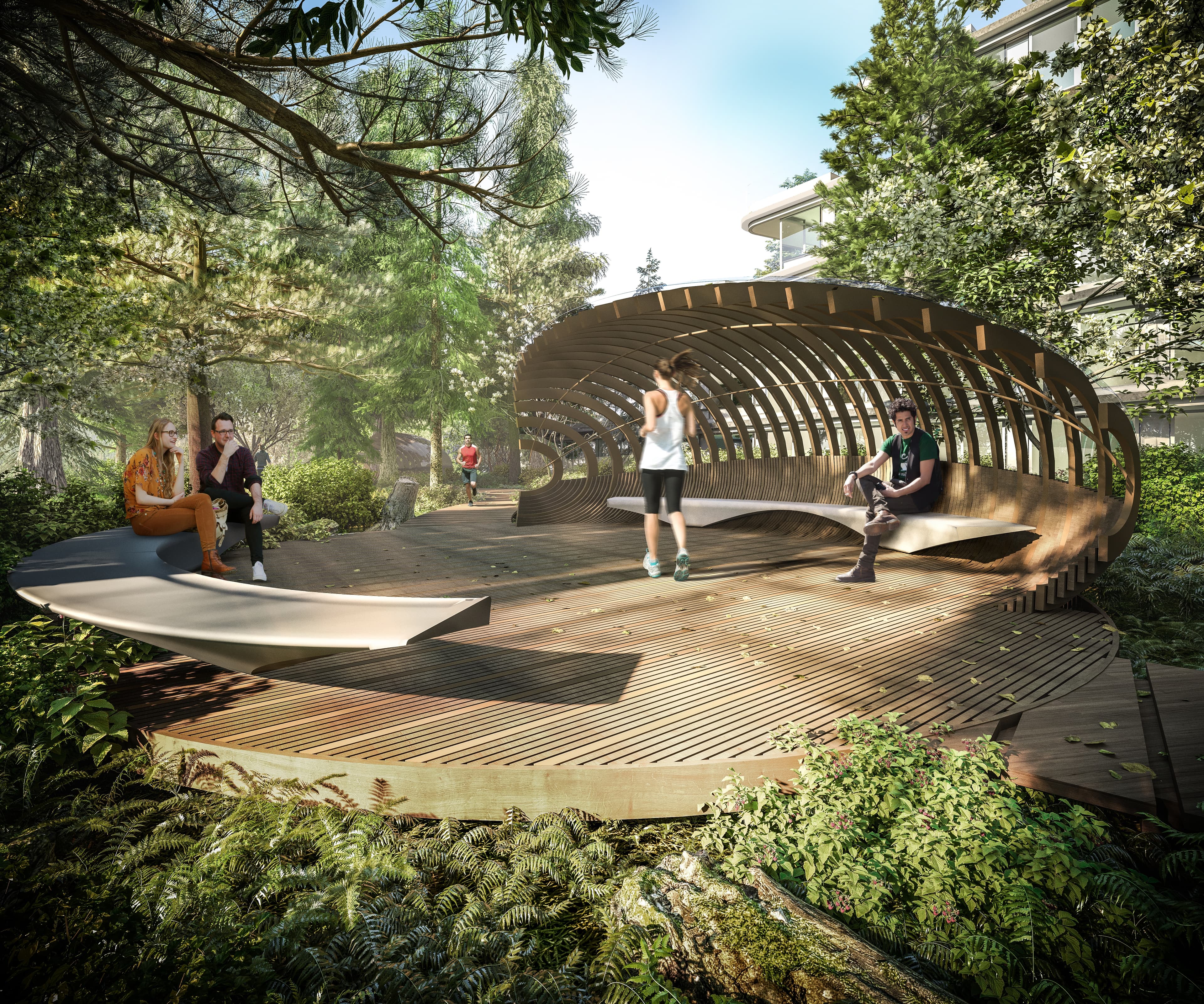 oakridge park the woodlands running path